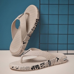 Herre Pustende Lett Myk Såle Flip Flops Casual Tøfler