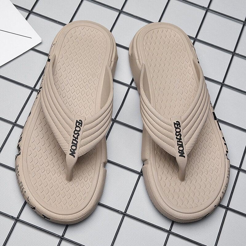 Herre Pustende Lett Myk Såle Flip Flops Casual Tøfler