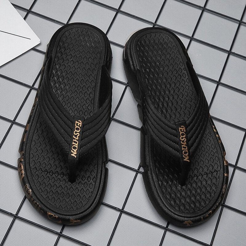 Herre Pustende Lett Myk Såle Flip Flops Casual Tøfler