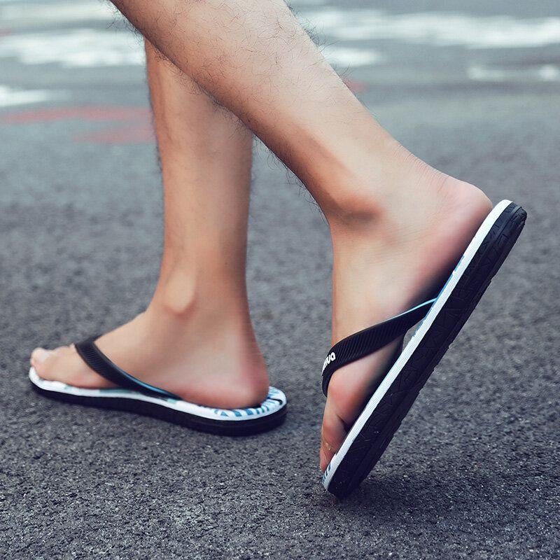 Unisex Strandtøfler Herre Dame Uformelle Tøfler Med Tøfler Pustende Anit-slip Flipflops