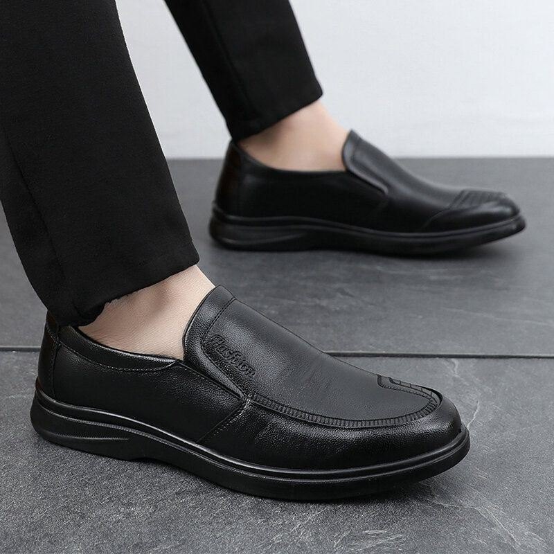 Herre Business Slip On Casual Daily Ekte Skinnsko