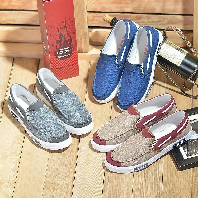 Herre Canvas Casual Myk Comfy Daily Business Loafers