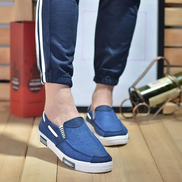 Herre Canvas Casual Myk Comfy Daily Business Loafers