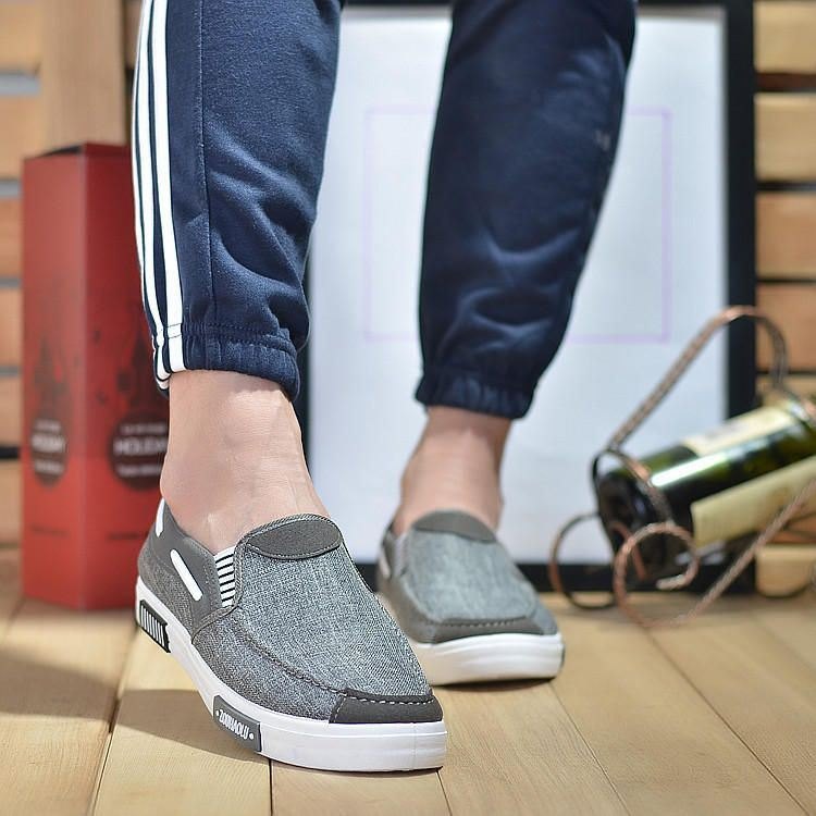 Herre Canvas Casual Myk Comfy Daily Business Loafers