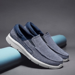 Herre Canvas Lett Bærbare Slip On Casual Sko