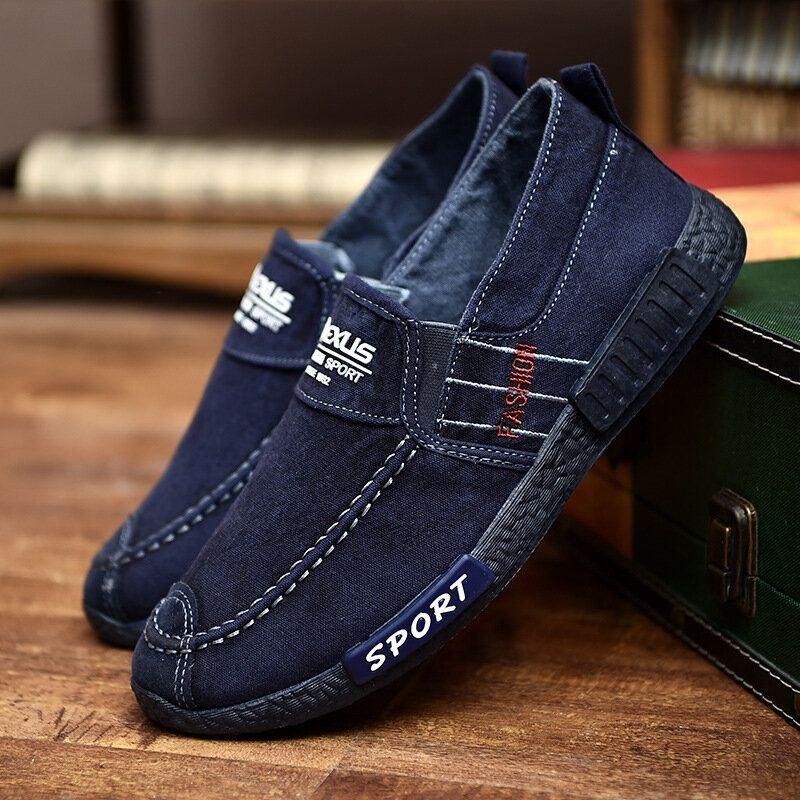 Herre Canvas Lette Myke Såler Casual Walking Loafers