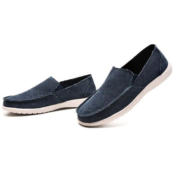 Herre Fritid Flate Sko Slip On Casual Sko Soft Sole Sneakers