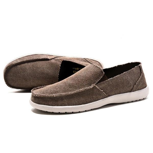 Herre Fritid Flate Sko Slip On Casual Sko Soft Sole Sneakers