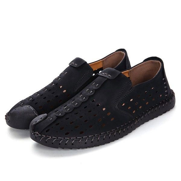 Herre Håndsøm Hollow Out Slip On Casual Flats