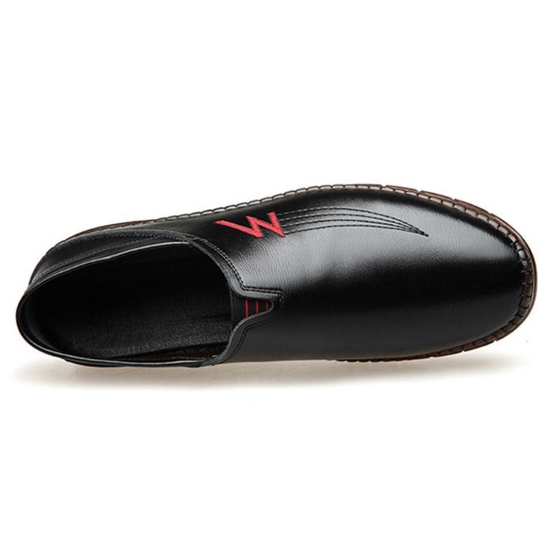 Herre Kuskinnsøm Myk Slip On Casual Loafers