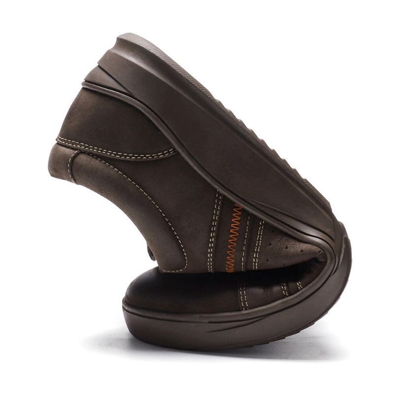 Herre Microfiber Leather Comfy Non-slip Casual Sko Med Snøring