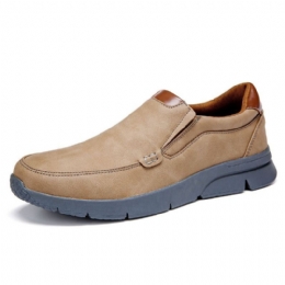 Herre Mikrofiber Skinn Komfortable Slip-on Business Casual Sko