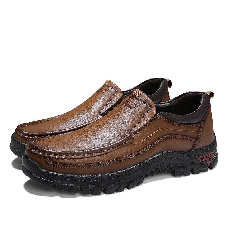 Herre Myk Kuskinn Sklisikre Såle Daily Business Casual Loafers