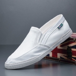 Herre Pustende Is Silke Sklisikker Behagelig Myk Såle Slip On Solid Casual Court Sko