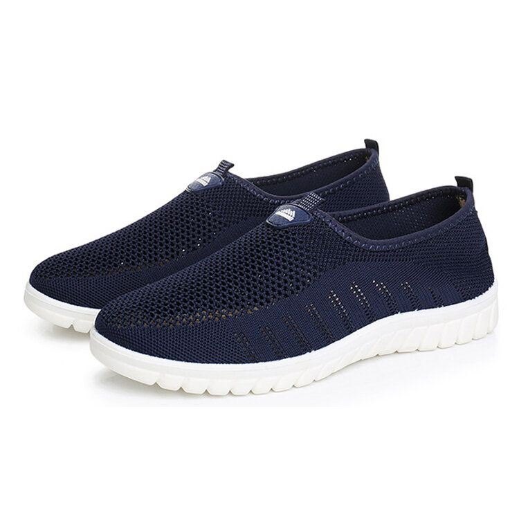 Herre Pustende Mesh Myke Såler Casual Walking Loafers