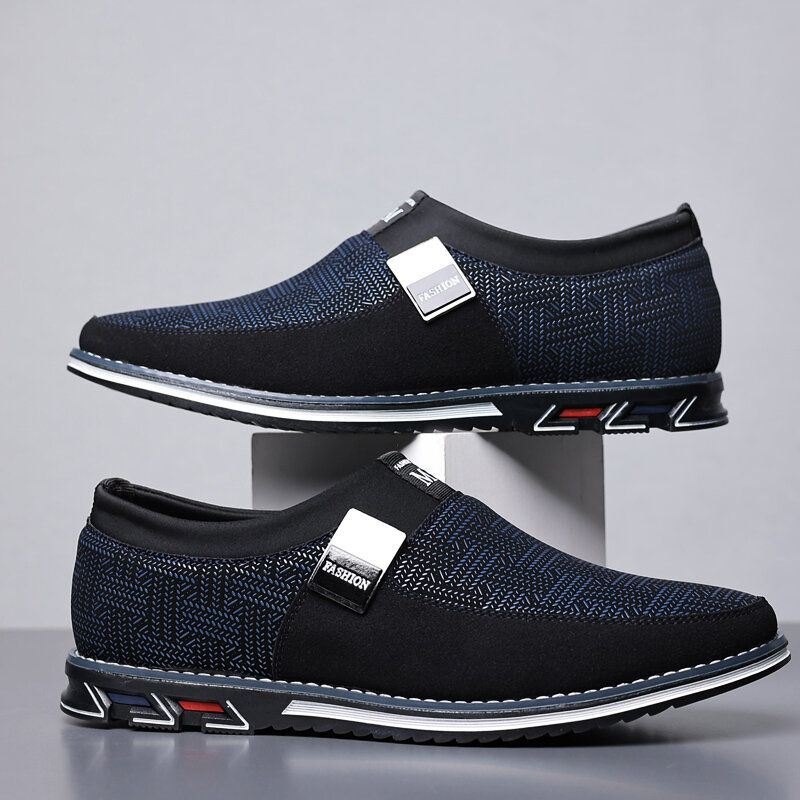 Herre Pustende Sklisikker Behagelig Myk Bunn Slip On Casual Business Loafers Sko