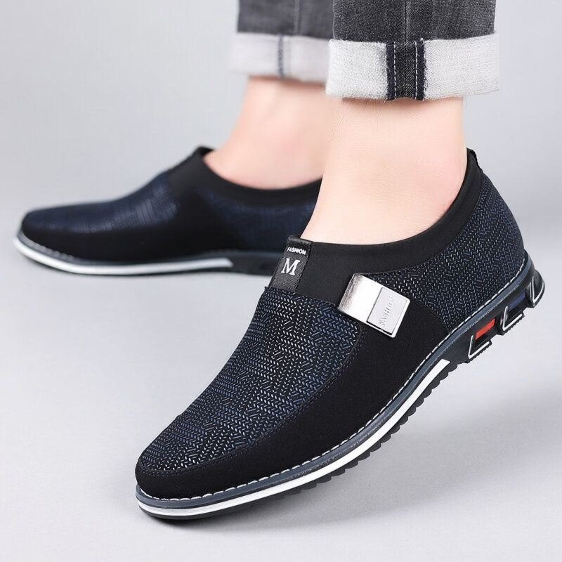 Herre Pustende Sklisikker Behagelig Myk Bunn Slip On Casual Business Loafers Sko