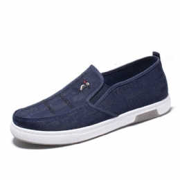 Herre Pustende Sklisikker Comfy Slip On Old Peking Casual Cloth Court-sko