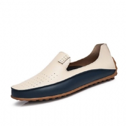 Herre Sko Utendørs Casual Rund Toe Slip On Pustende Flats