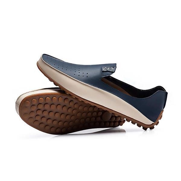 Herre Sko Utendørs Casual Rund Toe Slip On Pustende Flats