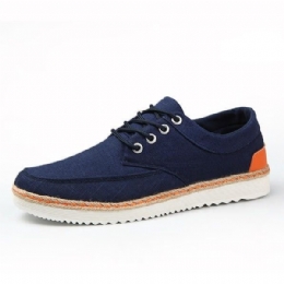 Herre Sneakers Canvas Causal Outdoor Sport Flat Komfortable Oxfords Sko