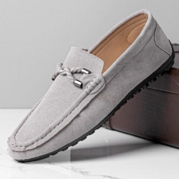 Herre Soft Soled Driving Canvas Slip On Casual Loafers Sko