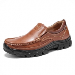 Herre Stricing Slip On Business Casual Skinnsko