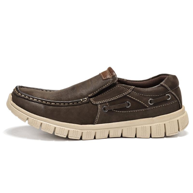 Men Comfy Lett Myk Såle Slip On Båtsko