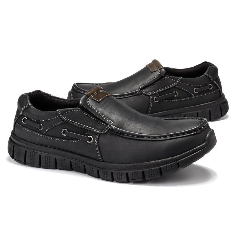 Men Comfy Lett Myk Såle Slip On Båtsko