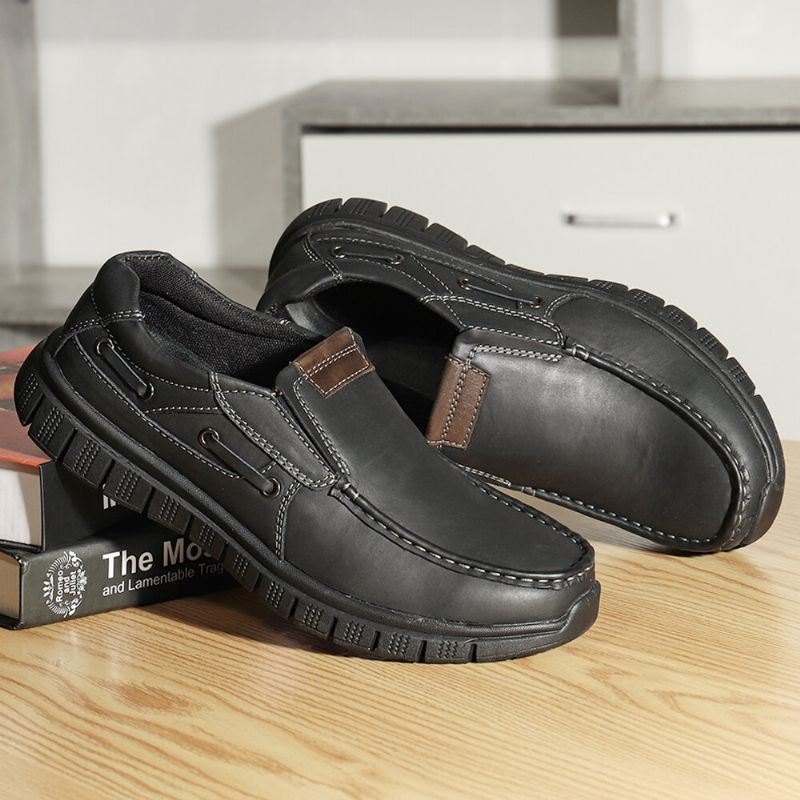 Men Comfy Lett Myk Såle Slip On Båtsko