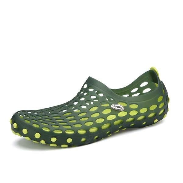 Nye Herre Sommer Uformell Utendørs Flat Pustende Myk Komfortabel Slip On Water Sko