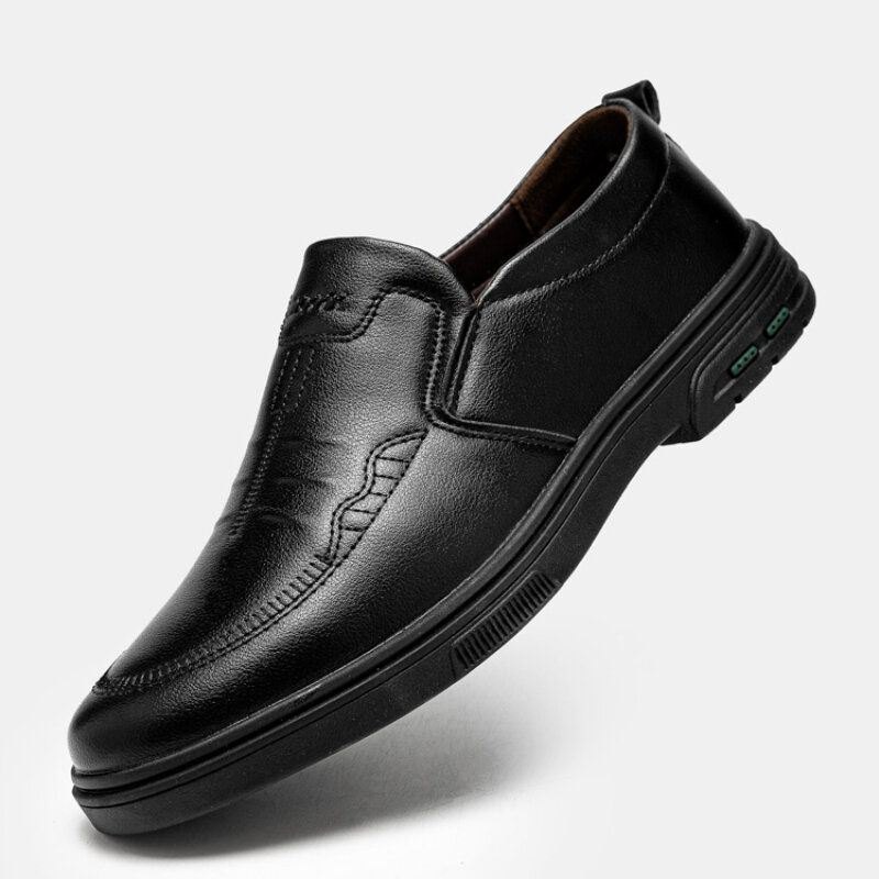 Pustende Gummisåle For Herre Slip On Casual Business Sko