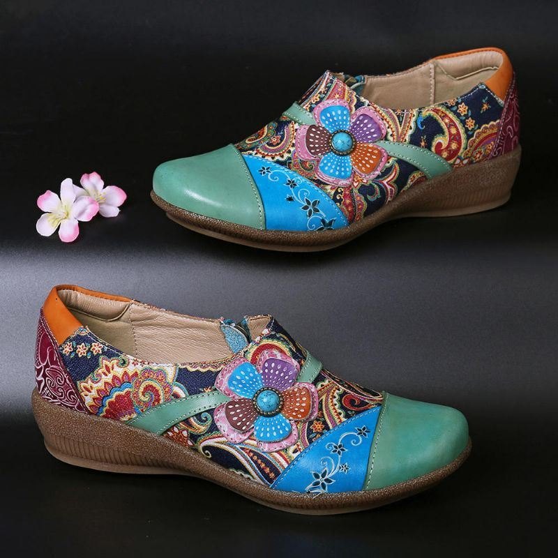 Dame Casual Floral Zipper Pumps