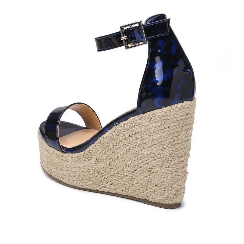 Dame Leopard Print Espadrille Platform Sandaler