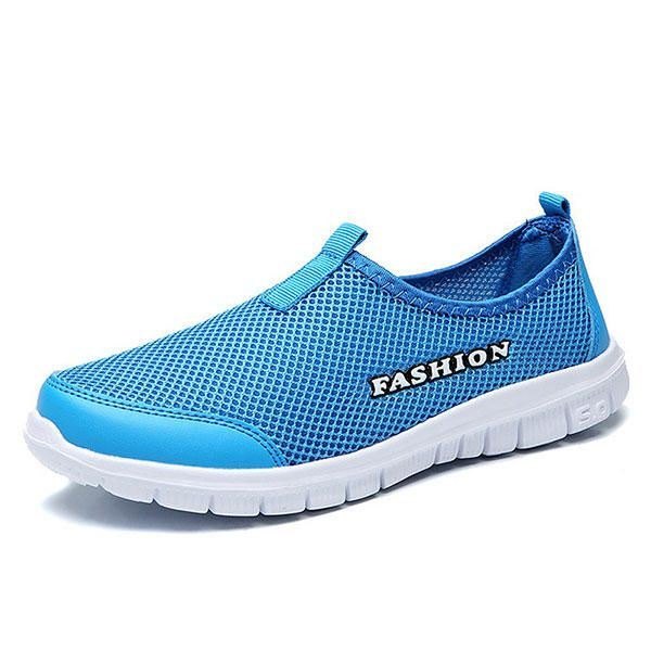 Herre Pustende Mesh Slip On Casual Joggesko