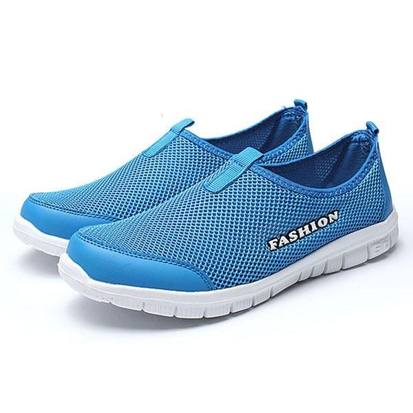 Herre Pustende Mesh Slip On Casual Joggesko