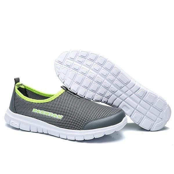 Herre Pustende Mesh Slip On Casual Joggesko