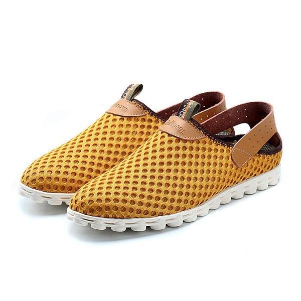 Herre Stor Størrelse Pustende Mesh Atletisk Sko Slip On Outdoor Sports Sneaker Sko