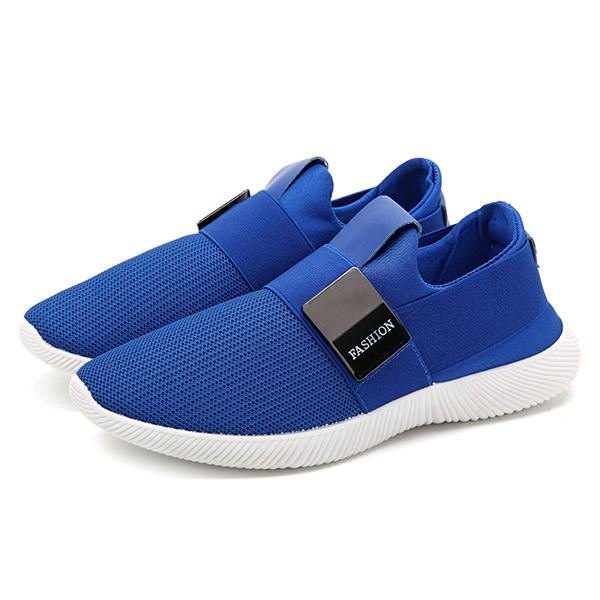 Herre Uformelt Stoff Elastisk Slip On Athletic Sneakers Sportssko