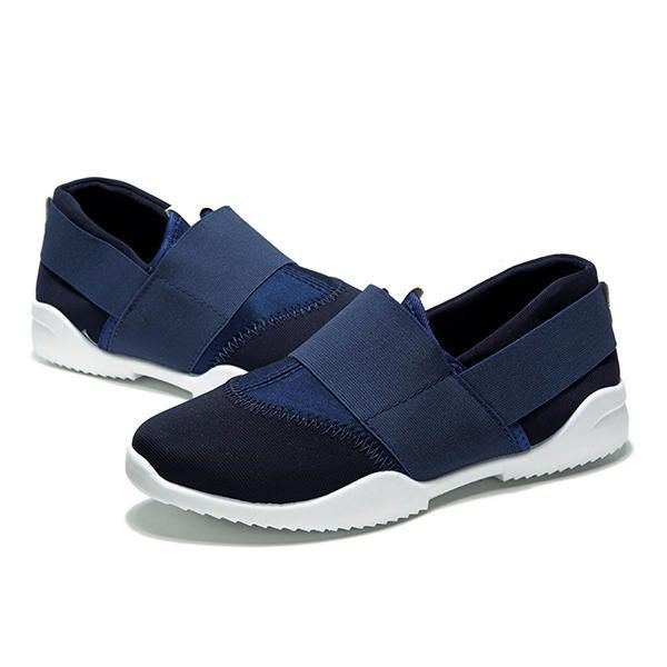 Pustende Elastiske Bnad Slip On Casual Joggesko