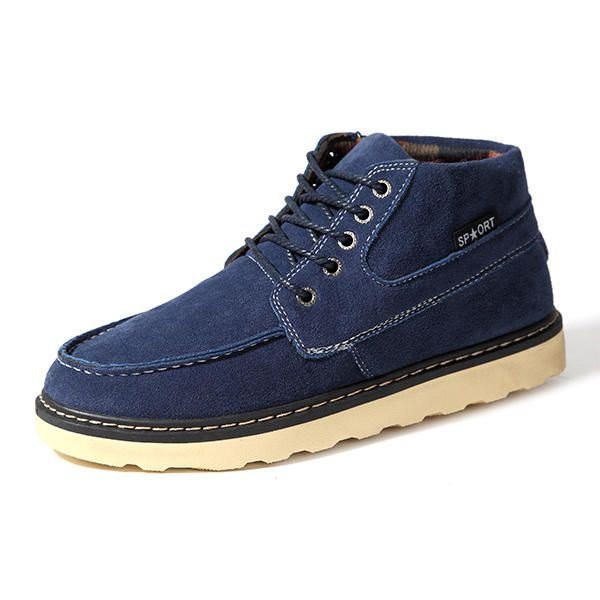 Herre Komfortable Casual High Top Outdoor Suede Boots