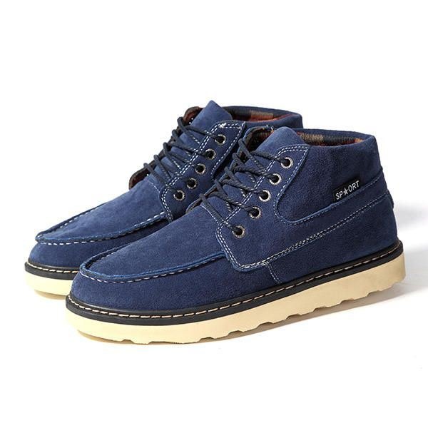 Herre Komfortable Casual High Top Outdoor Suede Boots