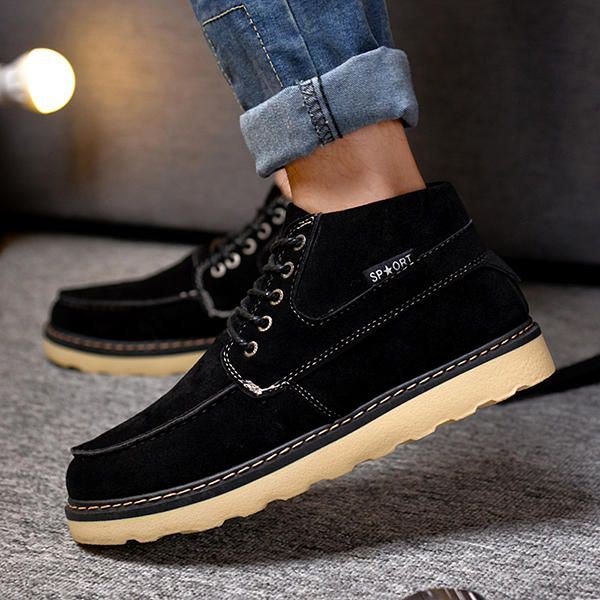 Herre Komfortable Casual High Top Outdoor Suede Boots