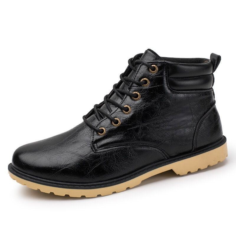 Herre Retro Outdoor Comfy Sklisikre Casual Tooling Boots