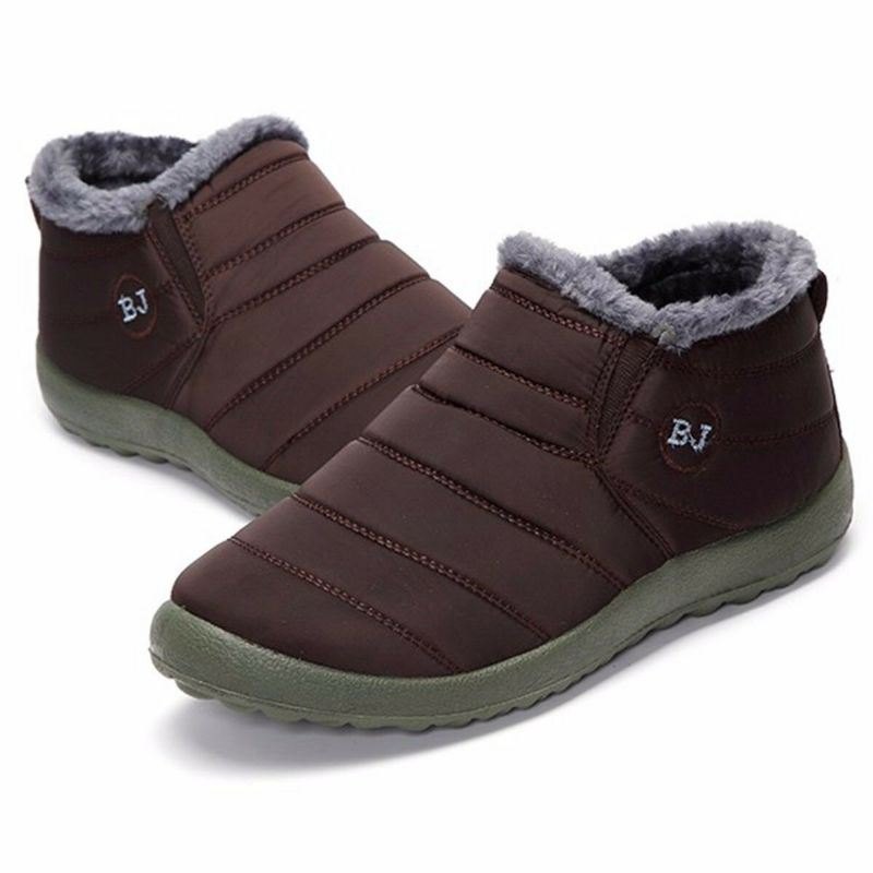 Herre Vinter Bomull Varmfôret Casual Outdoor Snow Boots