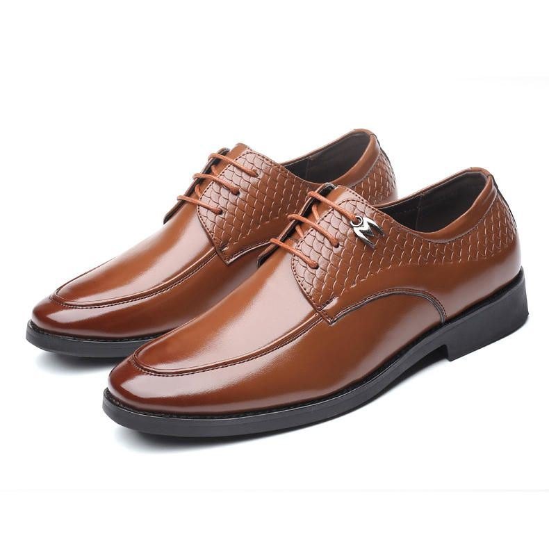 Formelle Herresko Uformelt Mønster Slip On Myke Business Oxfords