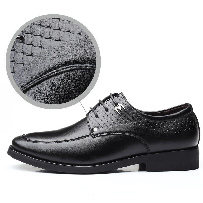 Formelle Herresko Uformelt Mønster Slip On Myke Business Oxfords