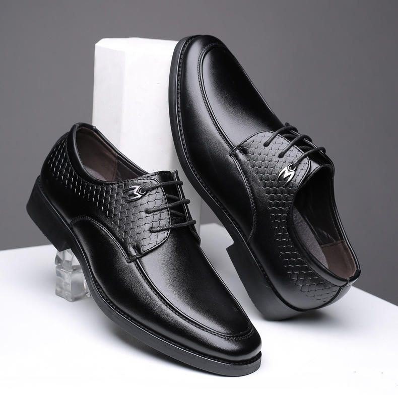 Formelle Herresko Uformelt Mønster Slip On Myke Business Oxfords