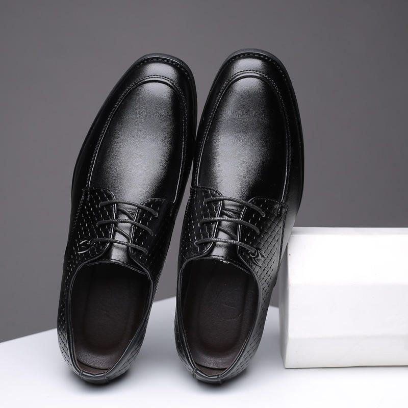 Formelle Herresko Uformelt Mønster Slip On Myke Business Oxfords