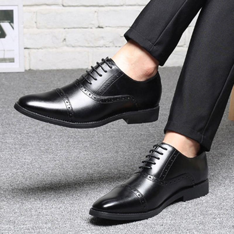 Herre Brogue Carved Casual Business Oxfords Dress Sko